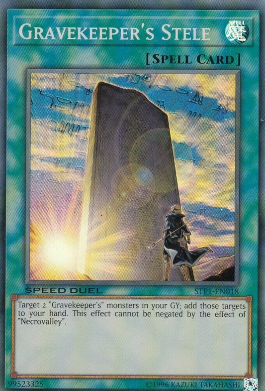 Yu-Gi-Oh! TCG Gravekeeper's Stele STP1-EN018 (Speed Duel)