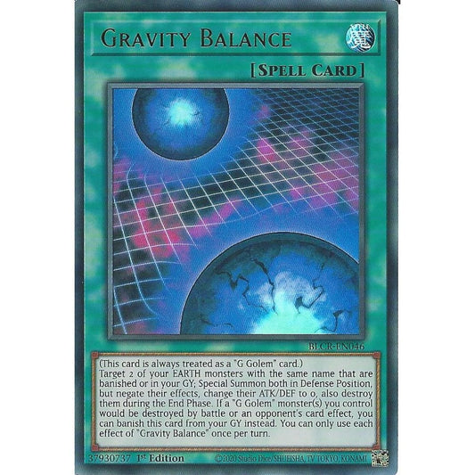 Yu-Gi-Oh! TCG Gravity Balance BLCR-EN046 (1st Edition)