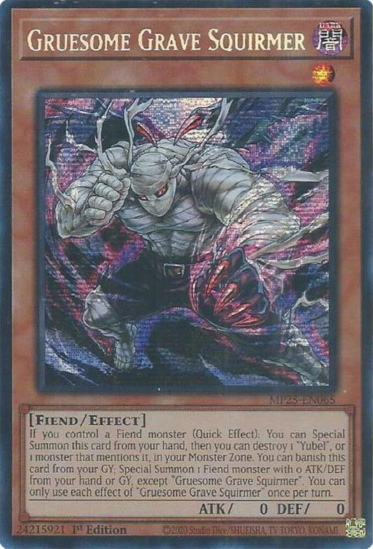 Yu-Gi-Oh! TCG Gruesome Grave Squirmer MP25-EN065 (1st Edition)