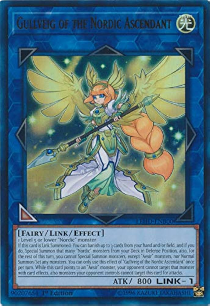 Yu-Gi-Oh! TCG Gullveig of the Nordic Ascendant LEHD-ENB00 (1st Edition)