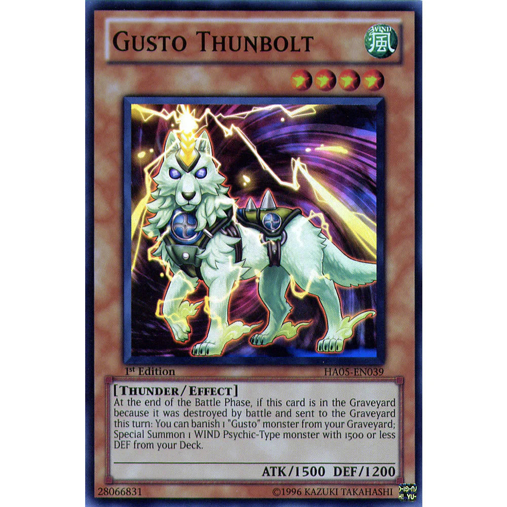 Yu-Gi-Oh! TCG Gusto Thunderbolt HA05-EN039 (Unlimited Edition)
