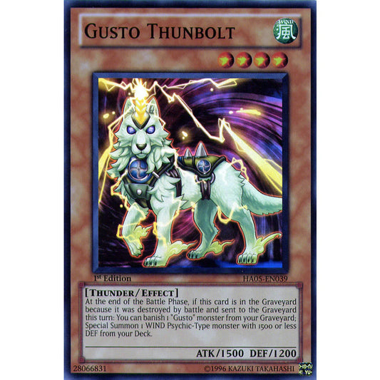 Yu-Gi-Oh! TCG Gusto Thunderbolt HA05-EN039 (Unlimited Edition)