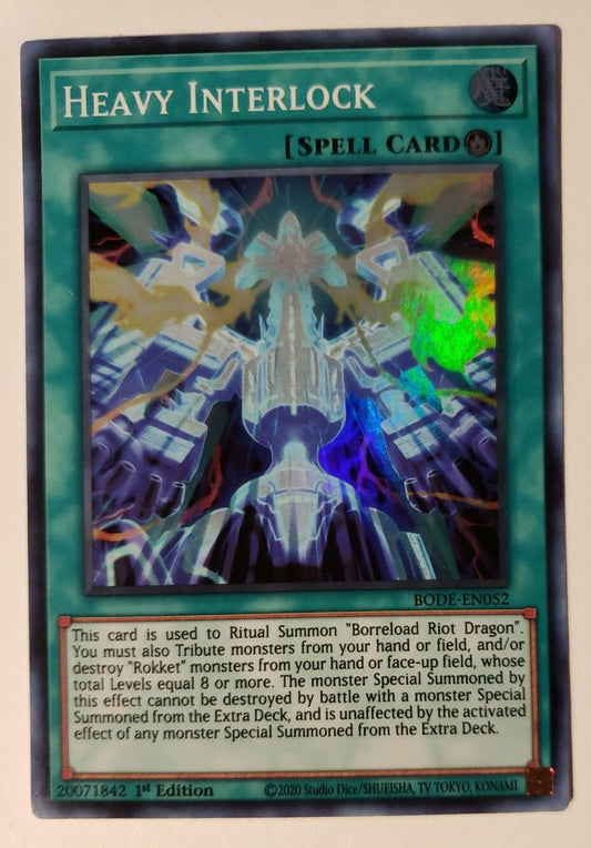 Yu-Gi-Oh! TCG Heavy Interlock BODE-EN052 (1st Edition)