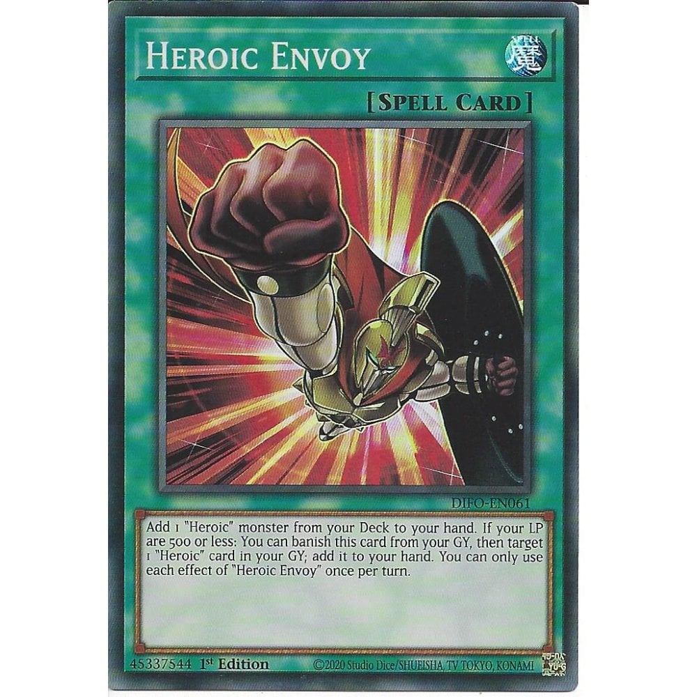 Yu-Gi-Oh! TCG Heroic Envoy DIFO-EN061 (1st Edition)