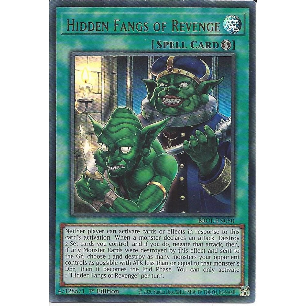 Yu-Gi-Oh! TCG Hidden Fangs of Revenge BROL-EN050 (1st Edition)