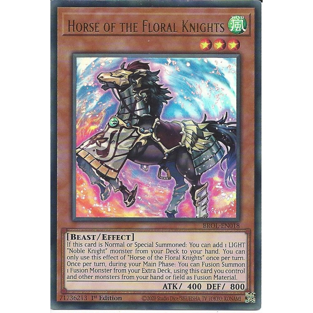 Yu-Gi-Oh! TCG Horse of the Floral Knights BROL-EN018 (1st Edition)