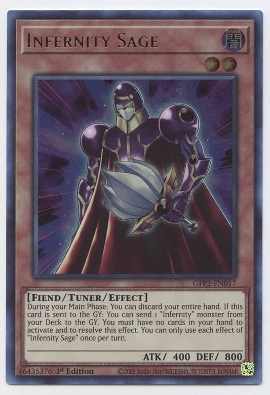 Yu-Gi-Oh! TCG Infernity Sage GFP2-EN017 (1st Edition)