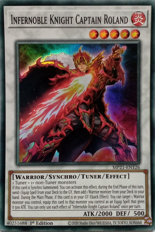 Yu-Gi-Oh! TCG Infernoble Knight Captain Roland MP21-EN126 (1st Edition)