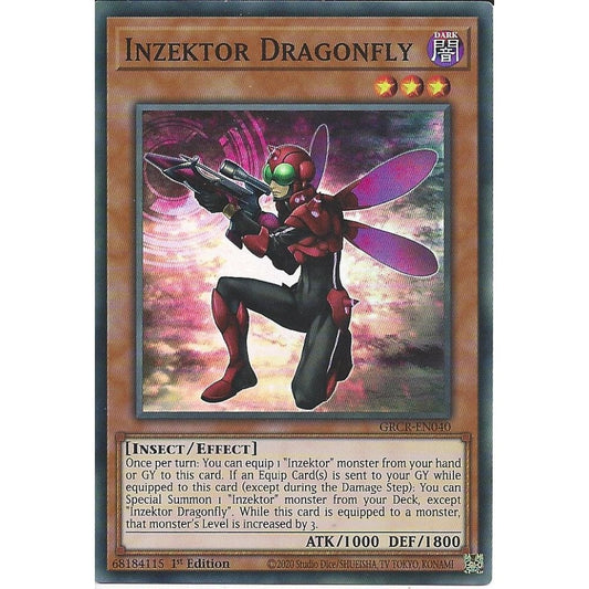 Yu-Gi-Oh! TCG Inzektor Dragonfly GRCR-EN040 (1st Edition)