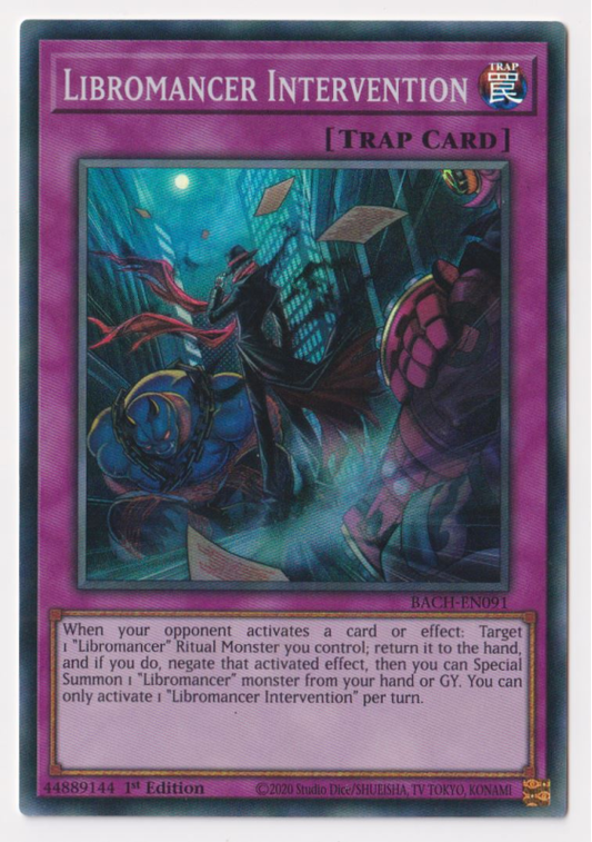 Yu-Gi-Oh! TCG Libromancer Intervention BACH-EN091 (1st Edition)