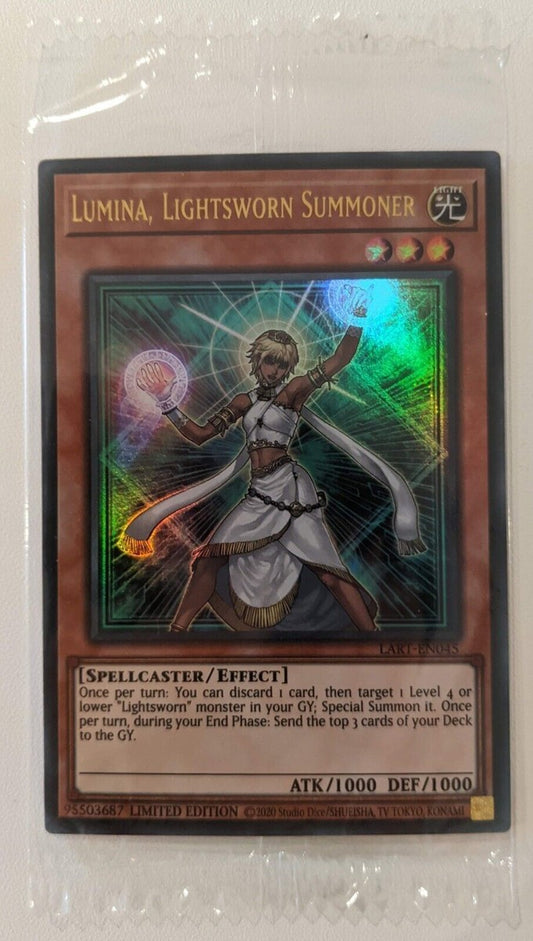 Yu-Gi-Oh! TCG Lumina, Lightsworn Summoner LART-EN045 (Lost Art Promo, Sealed)