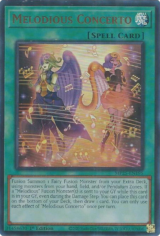 Yu-Gi-Oh! TCG Melodious Concerto MP25-EN195 (1st Edition)