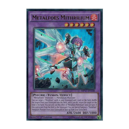 Yu-Gi-Oh! TCG Metalfoes Mithrilium MP17-EN148 (1st Edition)
