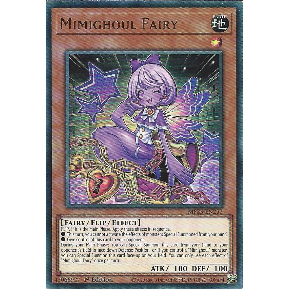 Yu-Gi-Oh! TCG Mimighoul Fairy MP25-EN257 (1st Edition)