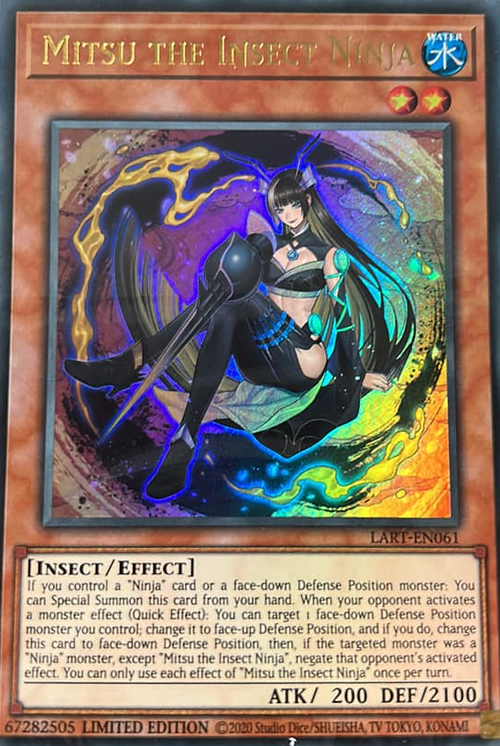 Yu-Gi-Oh! TCG Mitsu the Insect Ninja LART-EN061 (Lost Art Promo, Sealed)