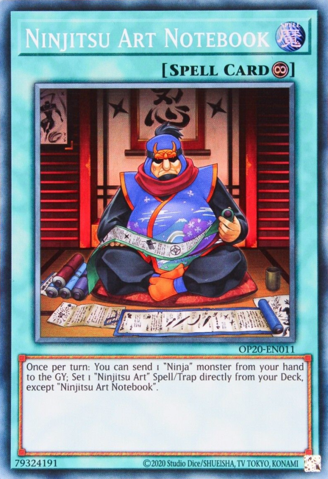 Yu-Gi-Oh! TCG Ninjutsu Art Notebook OP20-EN011 (OTS Promo)