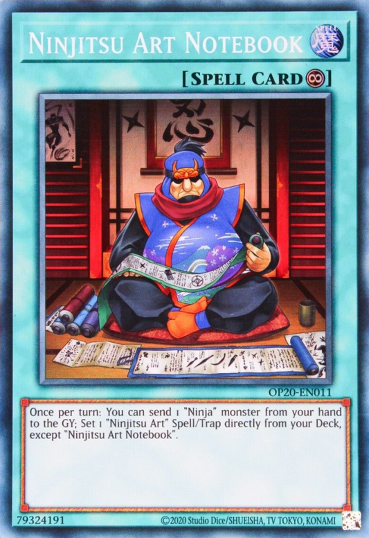Yu-Gi-Oh! TCG Ninjutsu Art Notebook OP20-EN011 (OTS Promo)