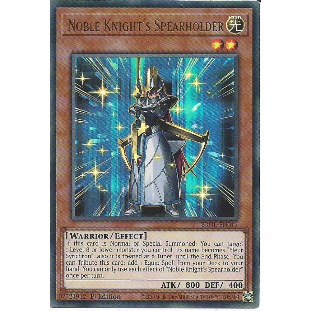 Yu-Gi-Oh! TCG Noble Knight's Spearholder BROL-EN019 (1st Edition)