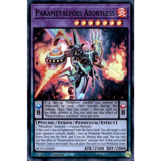 Yu-Gi-Oh! TCG Parametalfoes Azortless BLVO-EN039 (1st Edition)