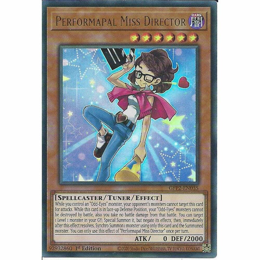 Yu-Gi-Oh! TCG Performapal Miss Director GFP2-EN035 (1st Edition)