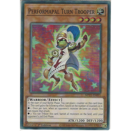 Yu-Gi-Oh! TCG Performapal Turn Trooper MP21-EN091 (1st Edition)