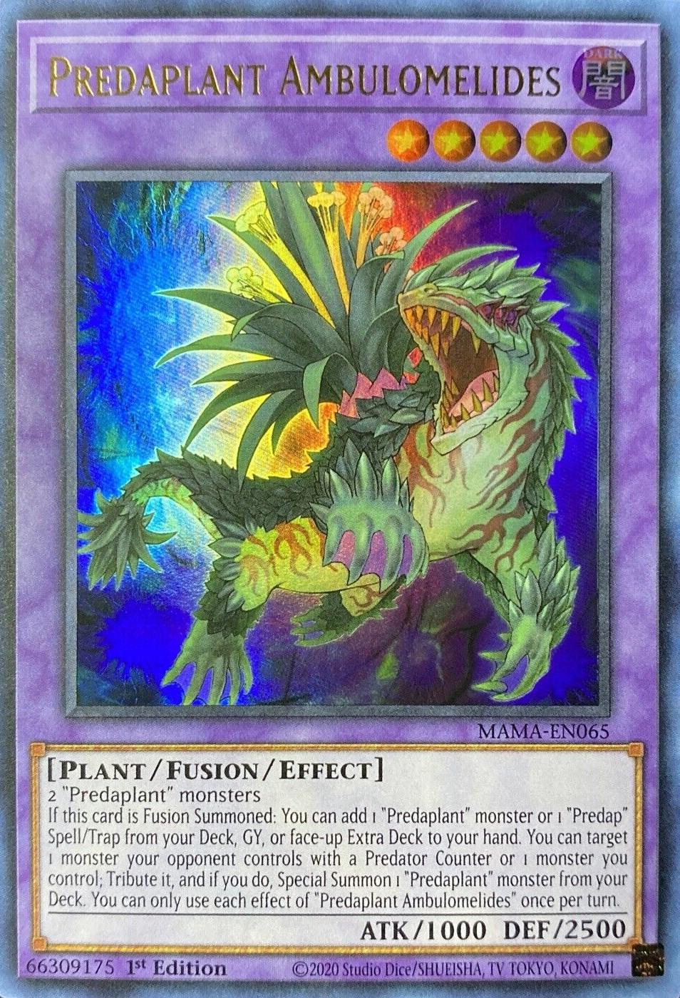 Yu-Gi-Oh! TCG Predaplant Ambulomelides MAMA-EN065 (1st Edition)