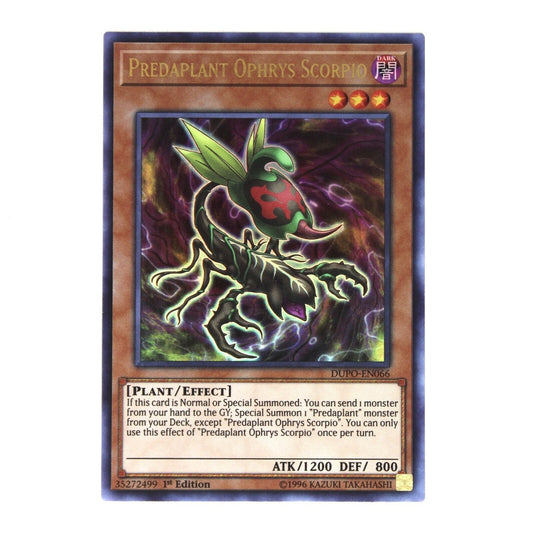 Yu-Gi-Oh! TCG Predaplant Ophrys Scorpio DUPO-EN066 (1st Edition)