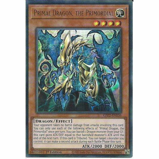 Yu-Gi-Oh! TCG Primal Dragon, the Primordial GFP2-EN036 (1st Edition)