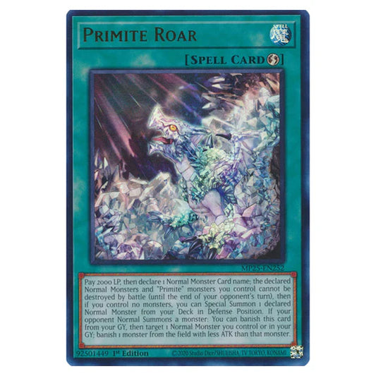 Yu-Gi-Oh! TCG Primite Roar MP25-EN252 (1st Edition)