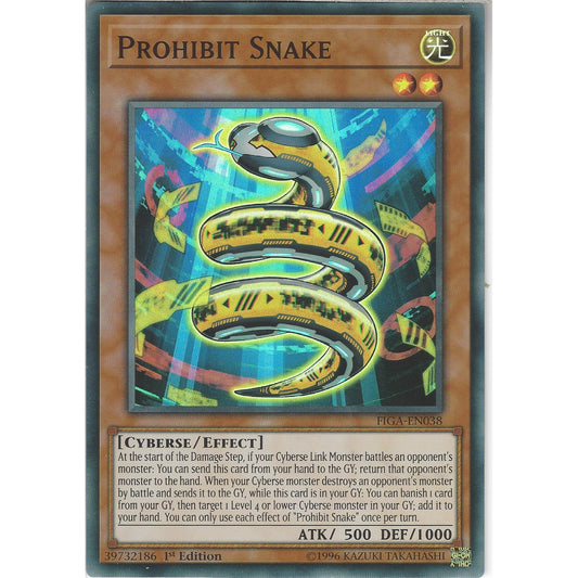 Yu-Gi-Oh! TCG Prohibit Snake FIGA-EN038 (1st Edition)
