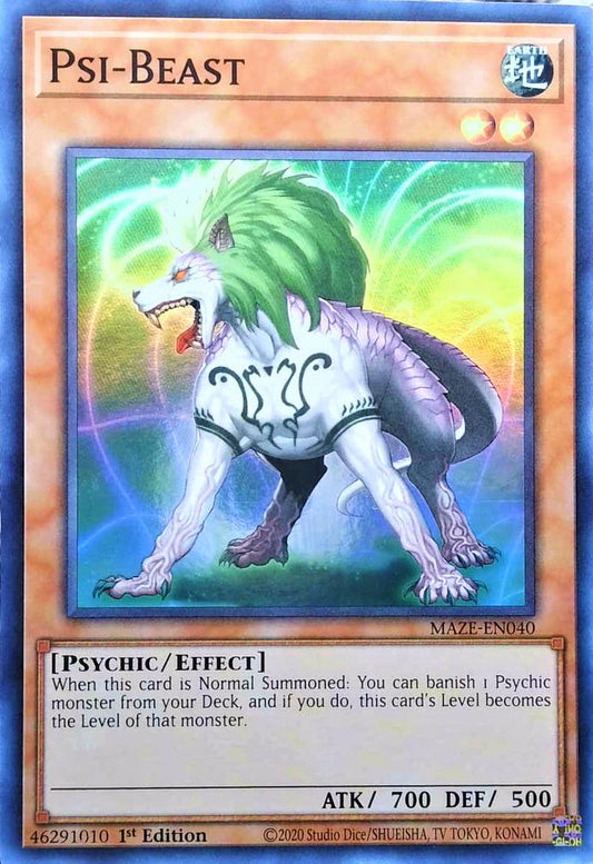 Yu-Gi-Oh! TCG Psi-Beast MAZE-EN040 (1st Edition)
