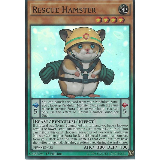 Yu-Gi-Oh! TCG Rescue Hamster PEVO-EN028 (1st Edition)