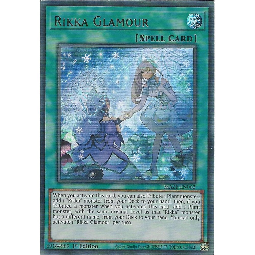 Yu-Gi-Oh! TCG Rikka Glamour MAZE-EN062 (1st Edition)