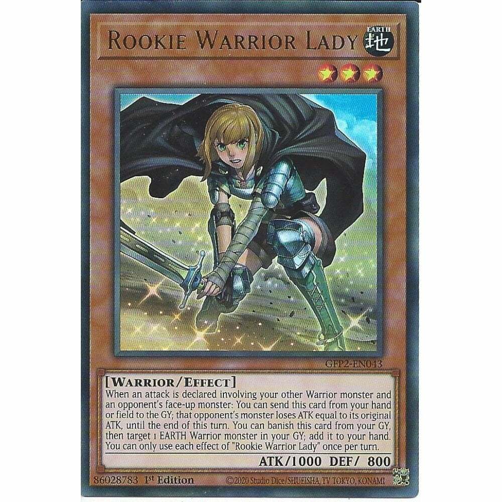 Yu-Gi-Oh! TCG Rookie Warrior Lady GFP2-EN043 (1st Edition)