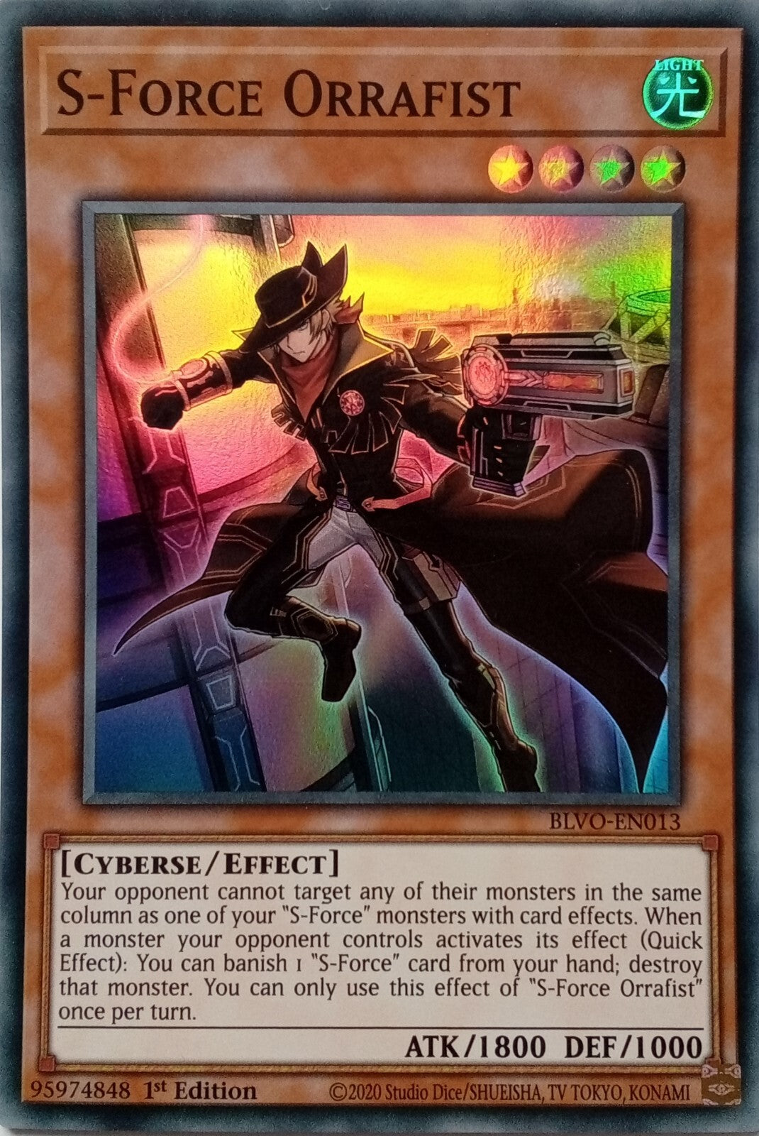 Yu-Gi-Oh! TCG S-Force Orrafist BLVO-EN013 (1st Edition)