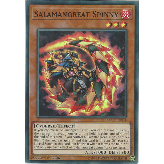 Yu-Gi-Oh! TCG Salamangreat Spinny SDSB-EN004 (1st Edition)