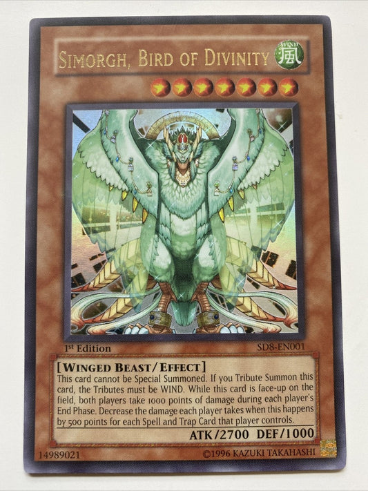 Yu-Gi-Oh! TCG Simorgh, Bird of Divinity SD8-EN001 (1st Edition)