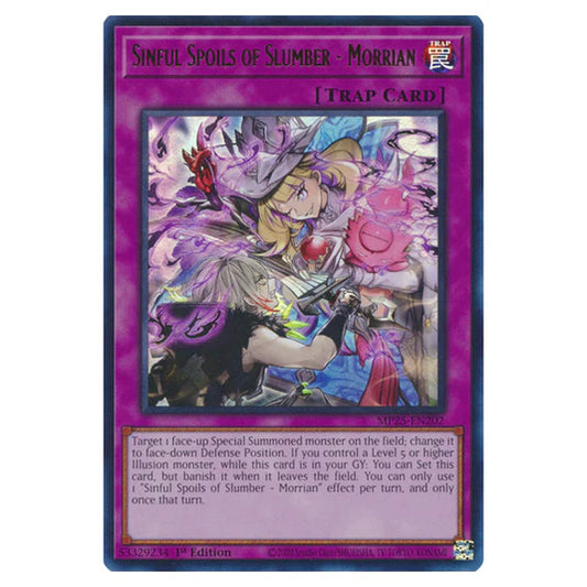 Yu-Gi-Oh! TCG Sinful Spoils of Slumber - Morrian MP25-EN202 (1st Edition)