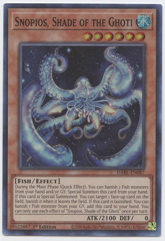 Yu-Gi-Oh! TCG Snopios, Shade of the Ghoti DABL-EN087 (1st Edition)