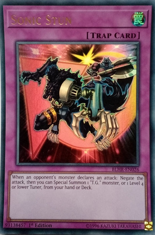 Yu-Gi-Oh! TCG Sonic Stun BLHR-EN026 (1st Edition)