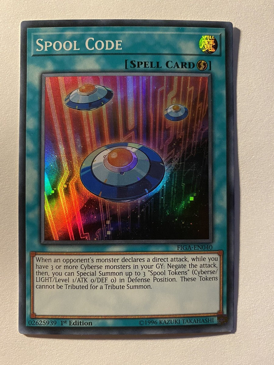Yu-Gi-Oh! TCG Spool Code FIGA-EN040 (1st Edition)