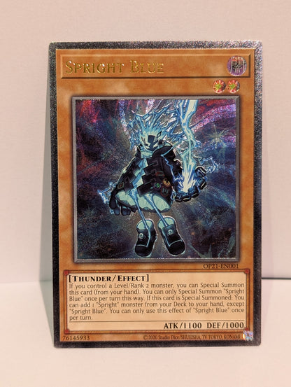 Yu-Gi-Oh! TCG Spright Blue OP21-EN001 (OTS Ultimate Rare Promo)