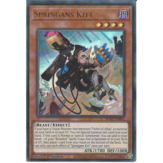 Yu-Gi-Oh! TCG Springans Kitt SDAZ-EN002 (1st Edition)