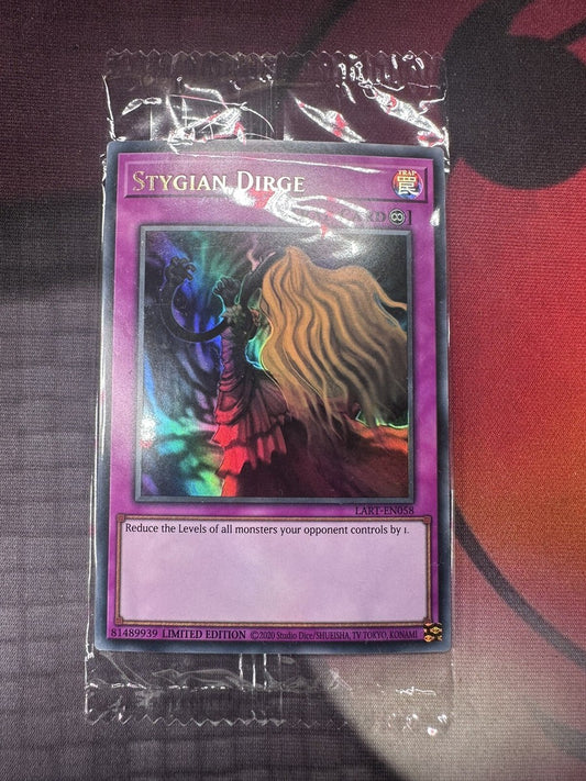 Yu-Gi-Oh! TCG Stygian Dirge LART-EN058 (Lost Art Promo, Sealed)