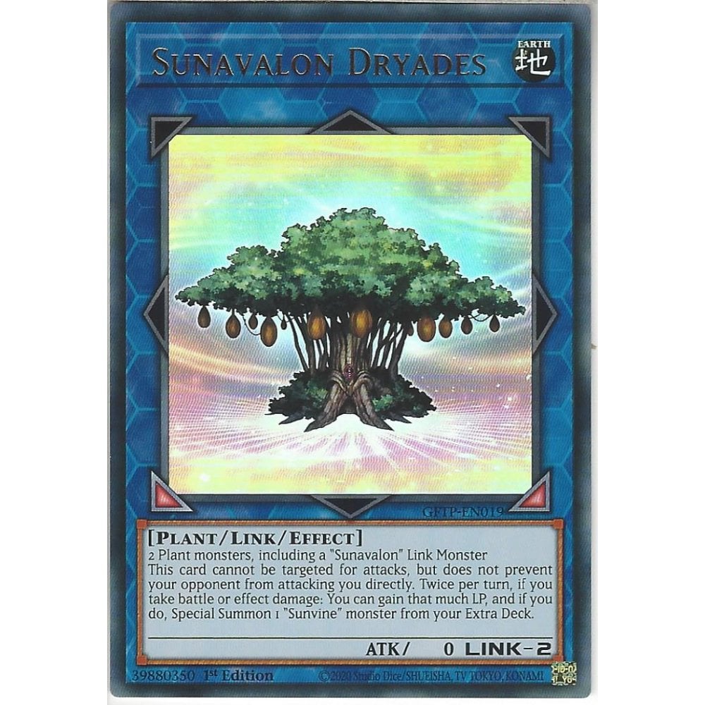 Yu-Gi-Oh! TCG Sunavalon Dryades GFTP-EN019 (1st Edition)