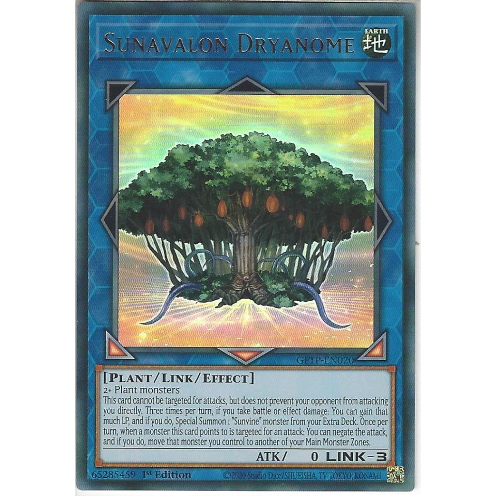 Yu-Gi-Oh! TCG Sunavalon Dryanome GFTP-EN020 (1st Edition)