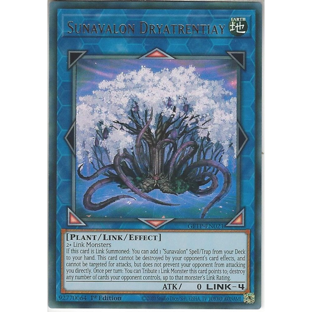 Yu-Gi-Oh! TCG Sunavalon Dryatrentiay GFTP-EN021 (1st Edition)