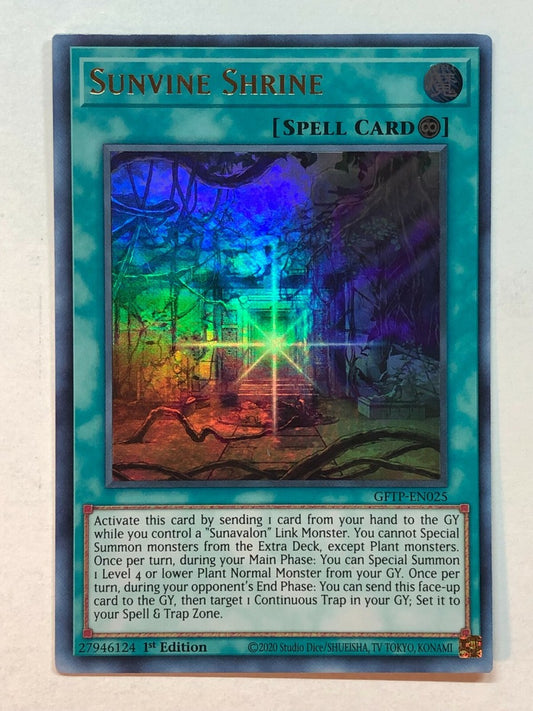 Yu-Gi-Oh! TCG Sunvine Shrine GFTP-EN025 (1st Edition)