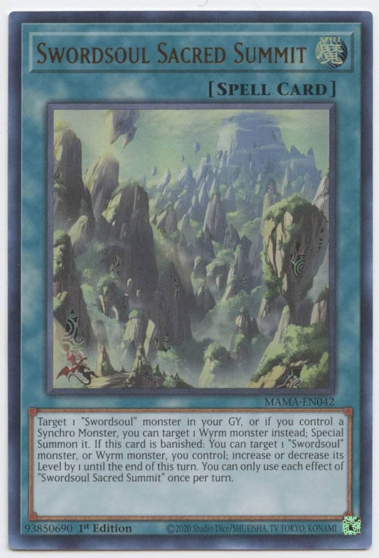 Yu-Gi-Oh! TCG Swordsoul Sacred Summit MAMA-EN042 (1st Edition)