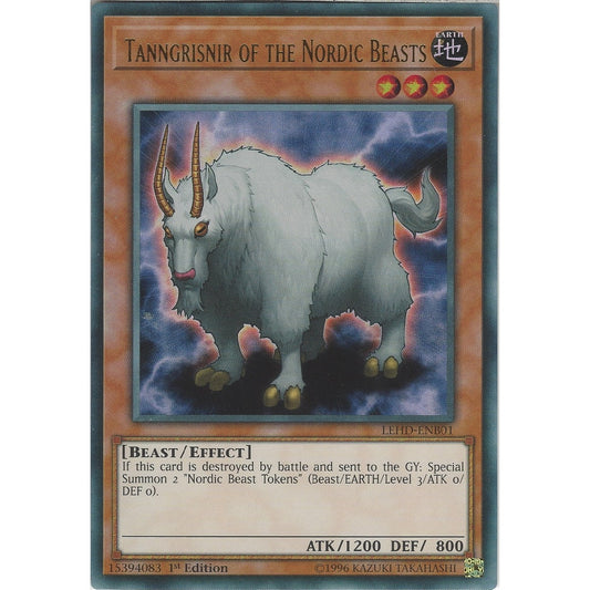 Yu-Gi-Oh! TCG Tanngrisnir of the Nordic Beasts LEHD-ENB01 (1st Edition)